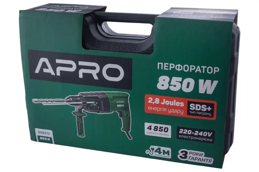 Перфоратор прямой электрический Apro 850H - фото 6