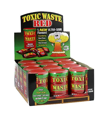 Кислі льодяники TOXIC WASTE RED - фото 2