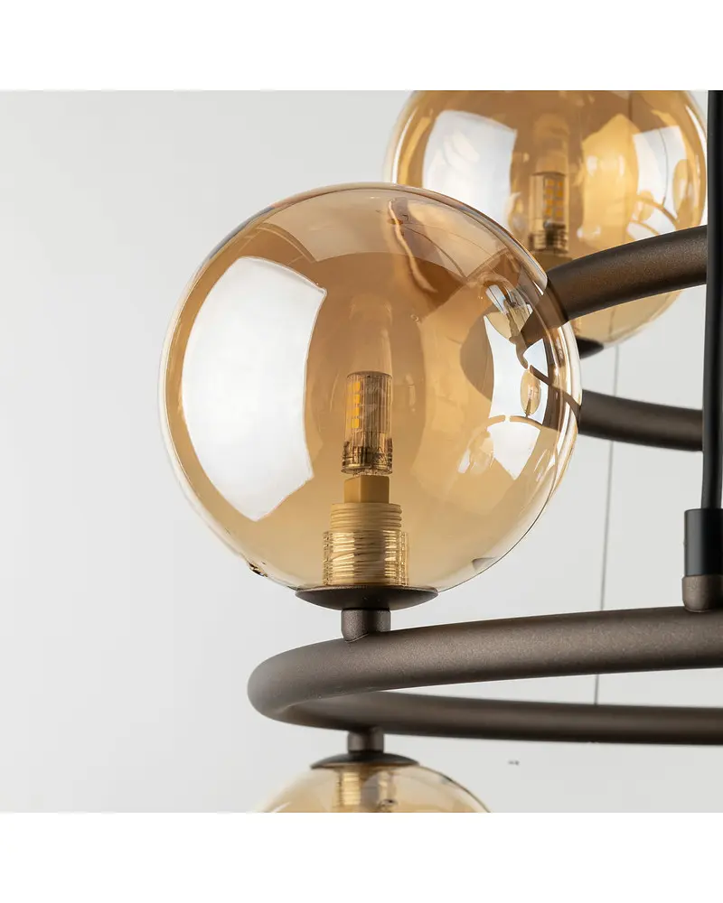 Подвесной светильник TK Lighting 6587 Anabella G9 9x6W IP20 Gold - фото 4