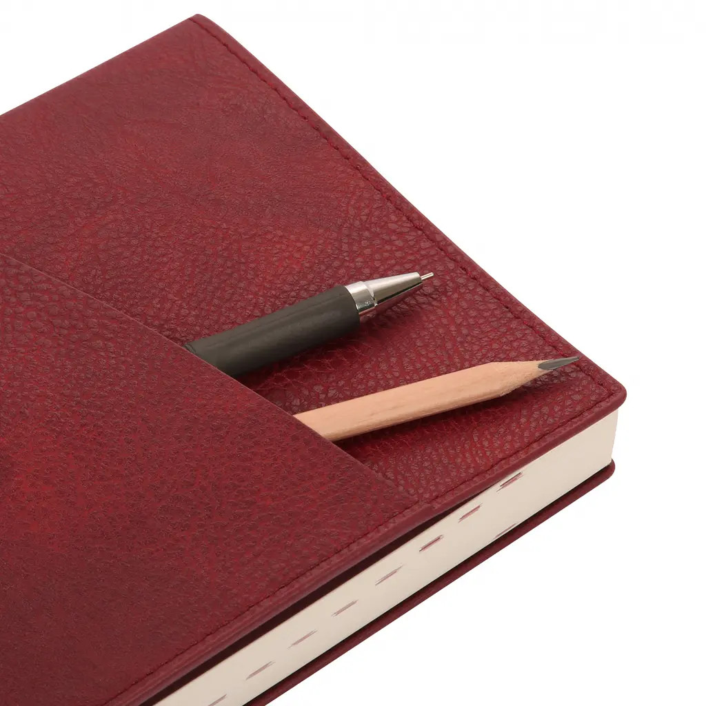 Щоденник-діловий записник А5 Leo Planner Credo 2026 інтегральний бордовий 368 сторінок (252645) - фото 8