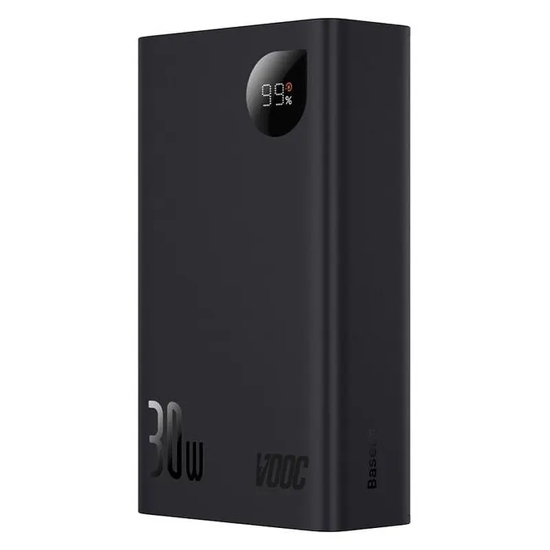 Портативний ЗП Power Bank Baseus Adaman2 Digital Display 30W VOOС OS 20000 mAh (PPAD050101) Black - фото 2