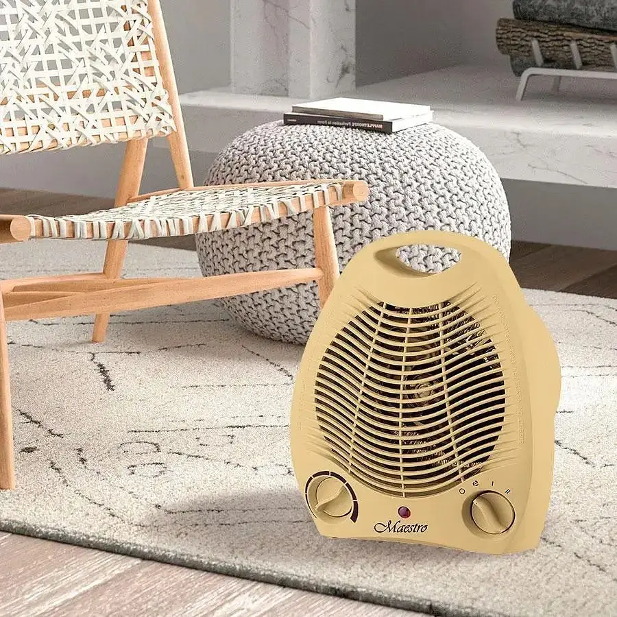 Тепловентилятор Maestro MR-920 побутовий обігрівач дуйчик бежевий - фото 3