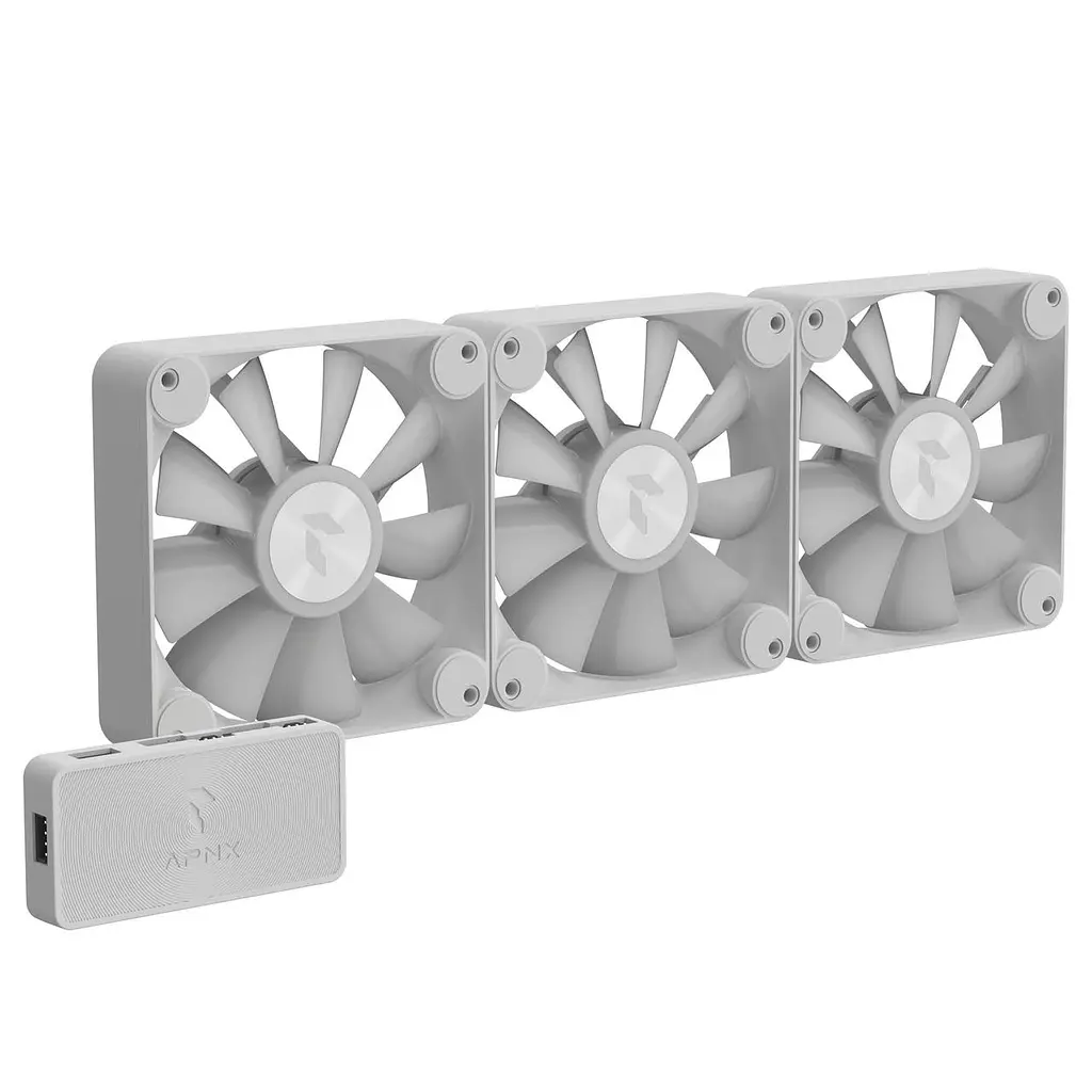 Вентилятор APNX FP1-120 ARGB Білий - 3 Pack (APF3-PF11257.21) - фото 9