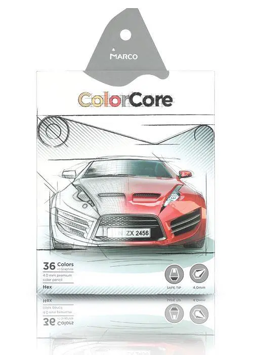 Набір олівців 36 кол. MARCO ColorCore (3100-36CB)
