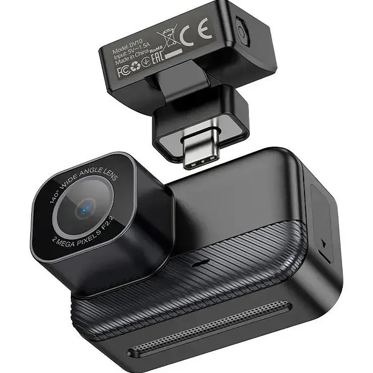 Автомобільний відеореєстратор Hoco DV10 Mini Screen Dashcam Black (6942007638630) [140703] - фото 5