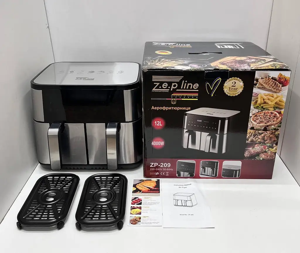 Аерофритюрниця Zepline на 2 чаші 12 л 4000 Вт ZP-209 - фото 7