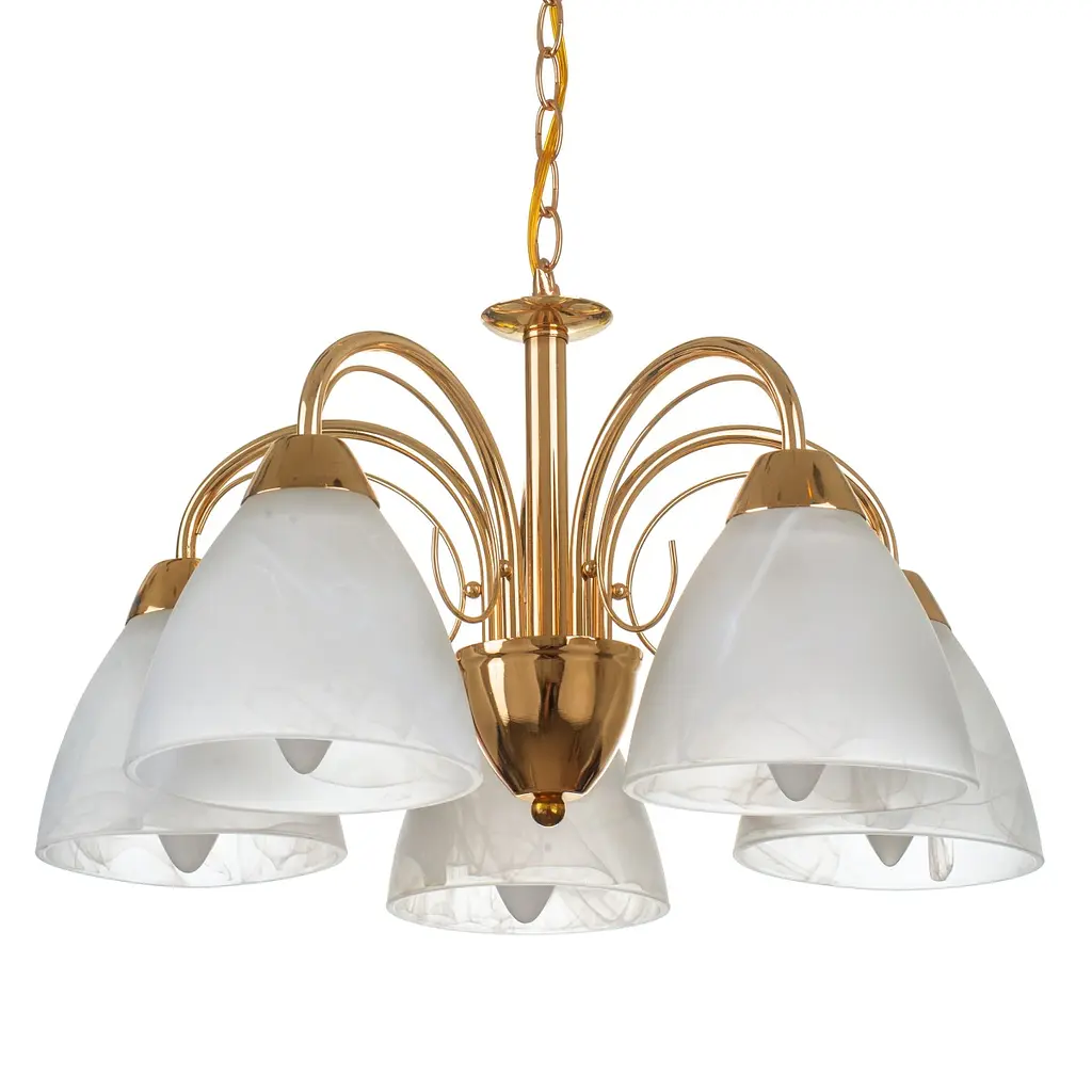 Люстра подвесная Brille классическая E27 60W G (LK-164S/5) - фото 4