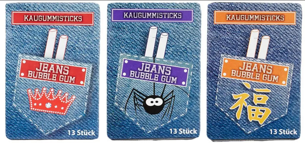 Жуйка сигарета DOK Jeans Bubble Gum Sticks 44г - фото 6