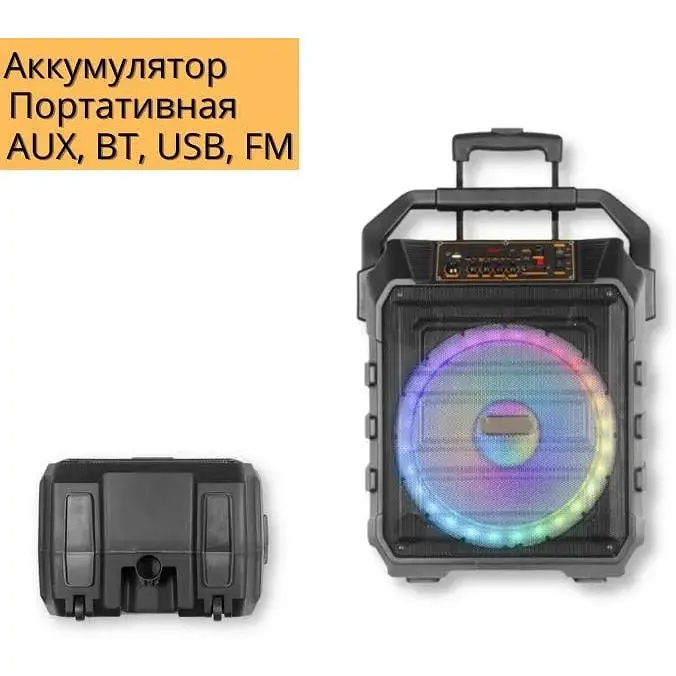 Акумуляторна акустична система XPRO UF-983 колонка валіза 150Вт USB SD FM радіо Bluetooth мікрофон ДК (UF-983) - фото 2