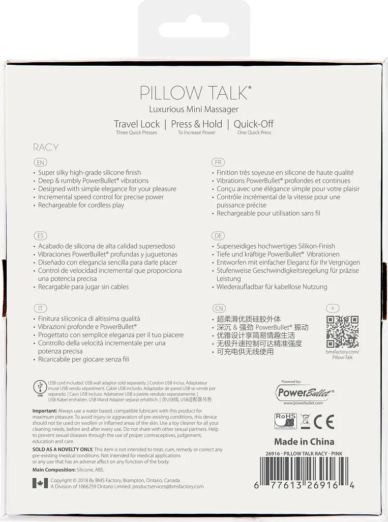 Розкішний вібратор Pillow Talk - Racy з кристалом Swarovski для точки G, подарункове паковання Колір: Рожевий - фото 10
