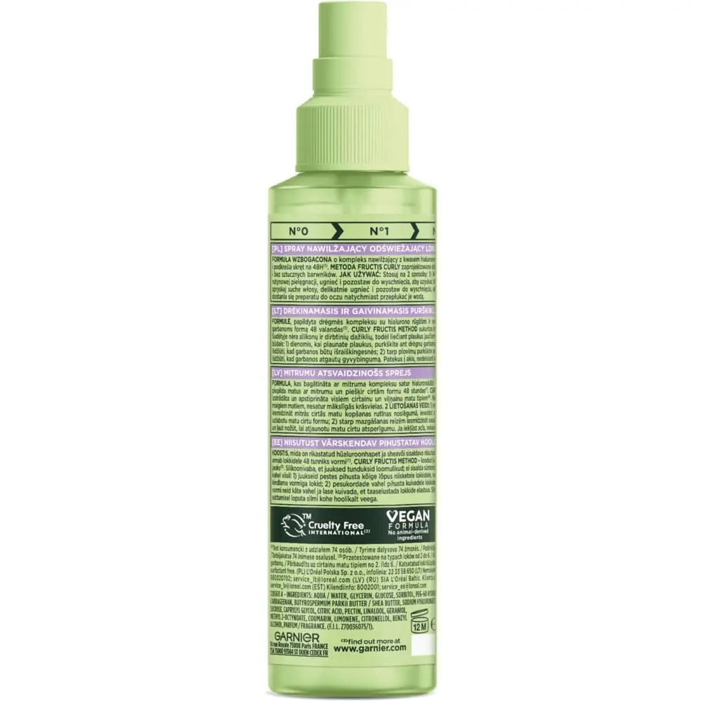 Незмивний спрей для хвилястого та кучерявого волосся Garnier Fructis Method For Curls для чітких та наповнених вологою локонів 150 мл - фото 2