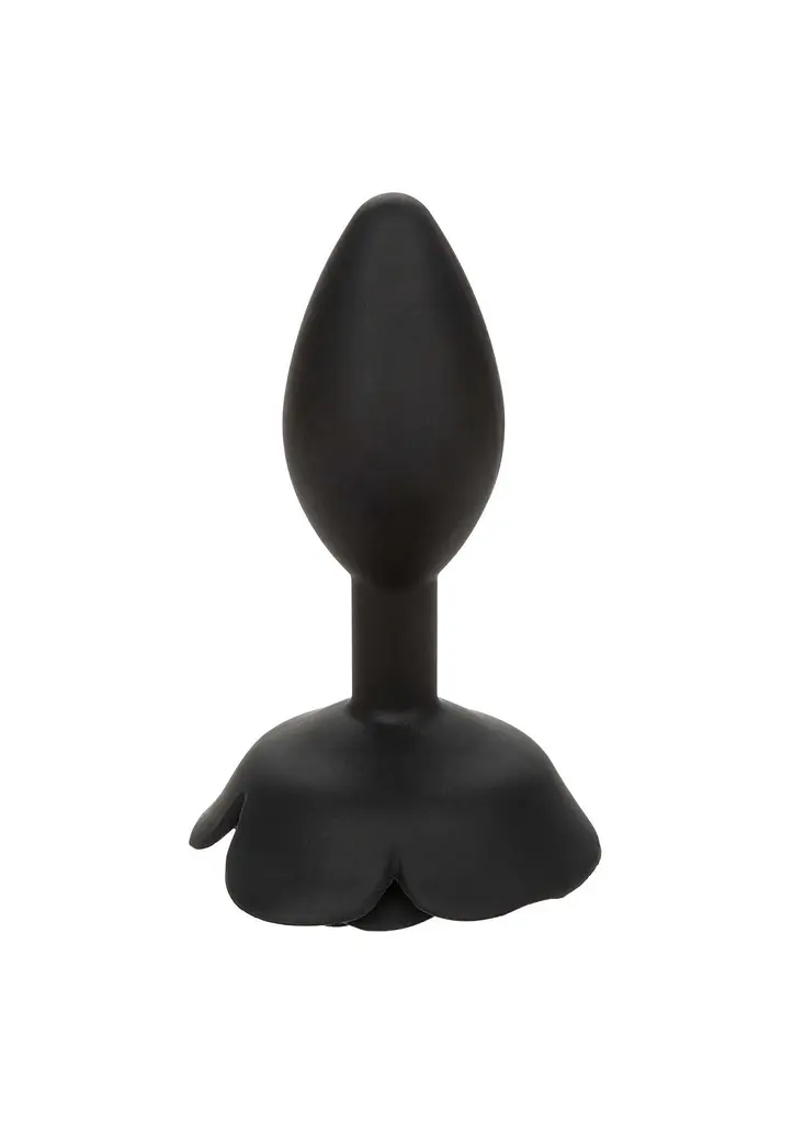 Анальна пробка Calexotics Rose Anal Plug Large, 10.2 см (чорний) - фото 3