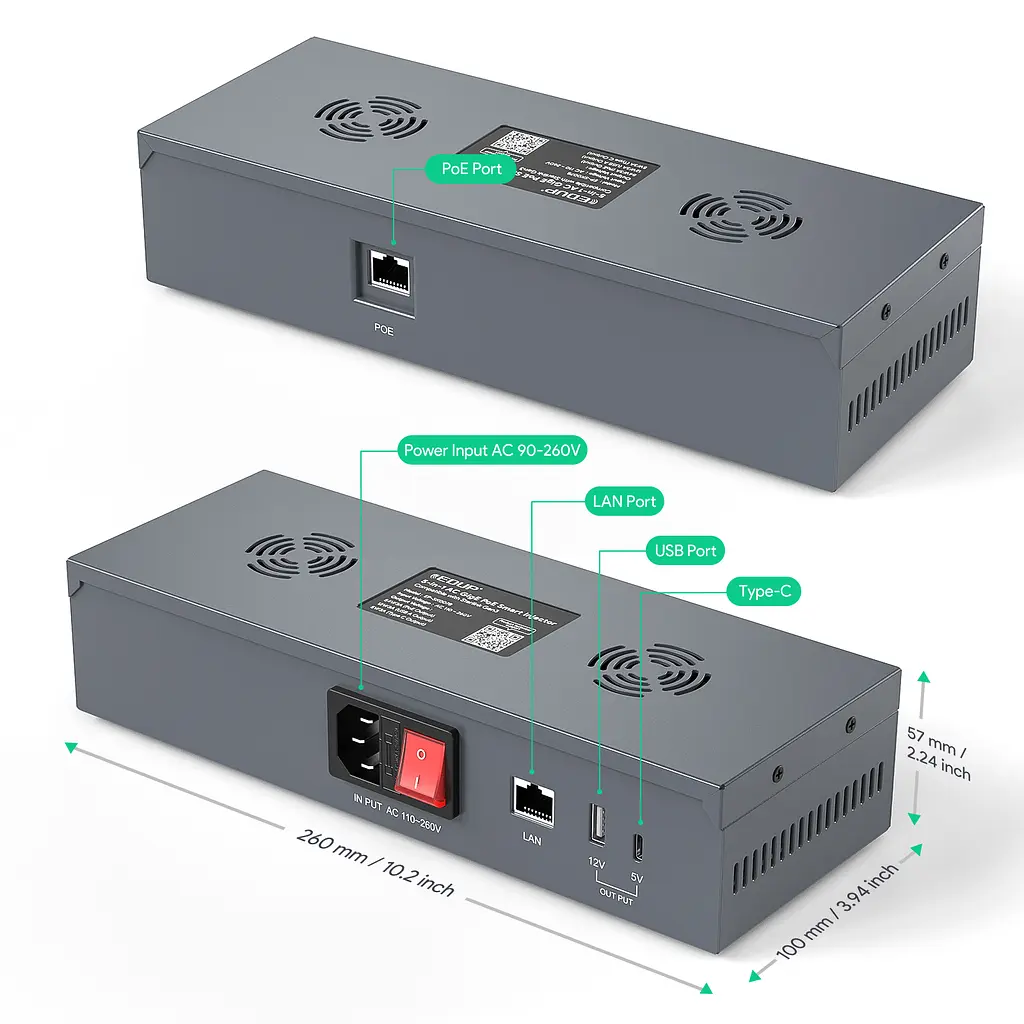POE инжектор EDUP EP-SK0078 для Starlink Gen 3 200W (19875) - фото 2