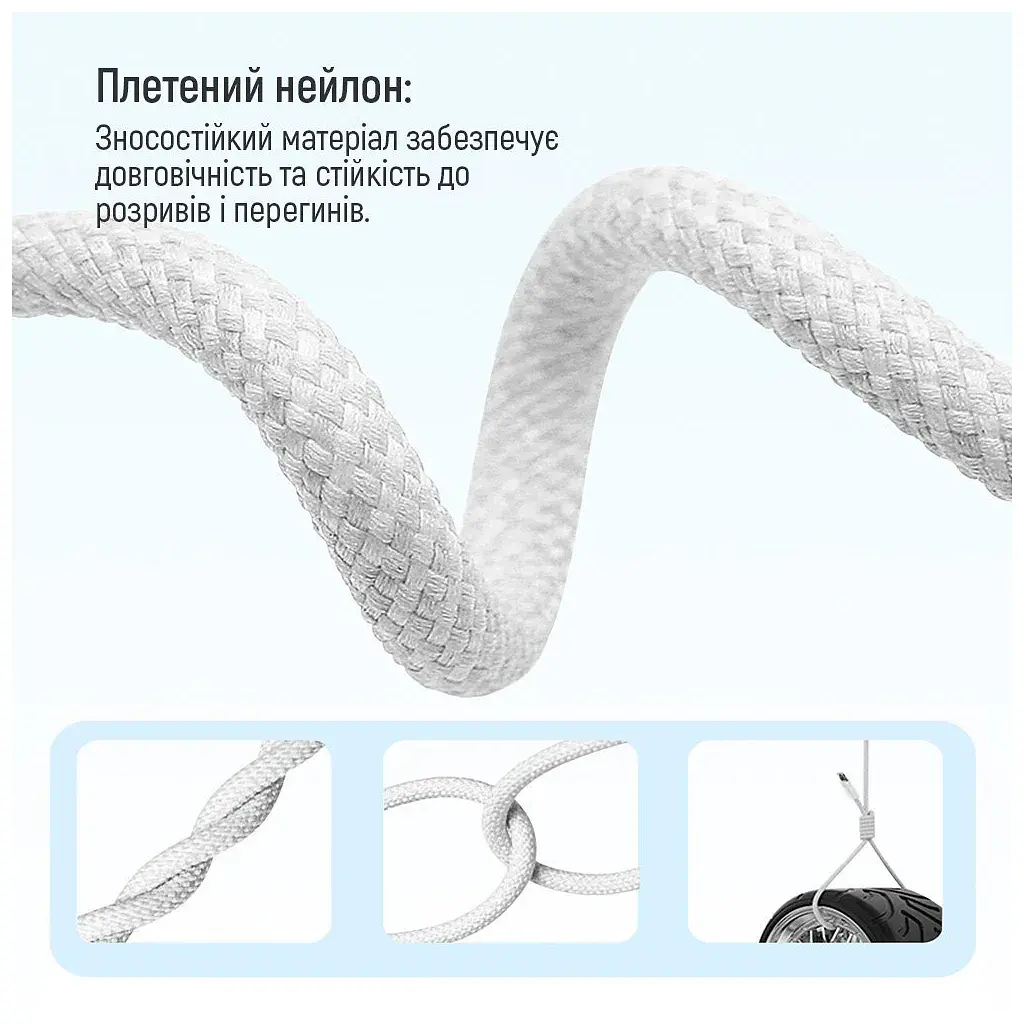 Дата кабель USB-C to USB-C 1.0m 60W 3.0А grey ColorWay (CW-CBPDCC061-GR) - фото 10