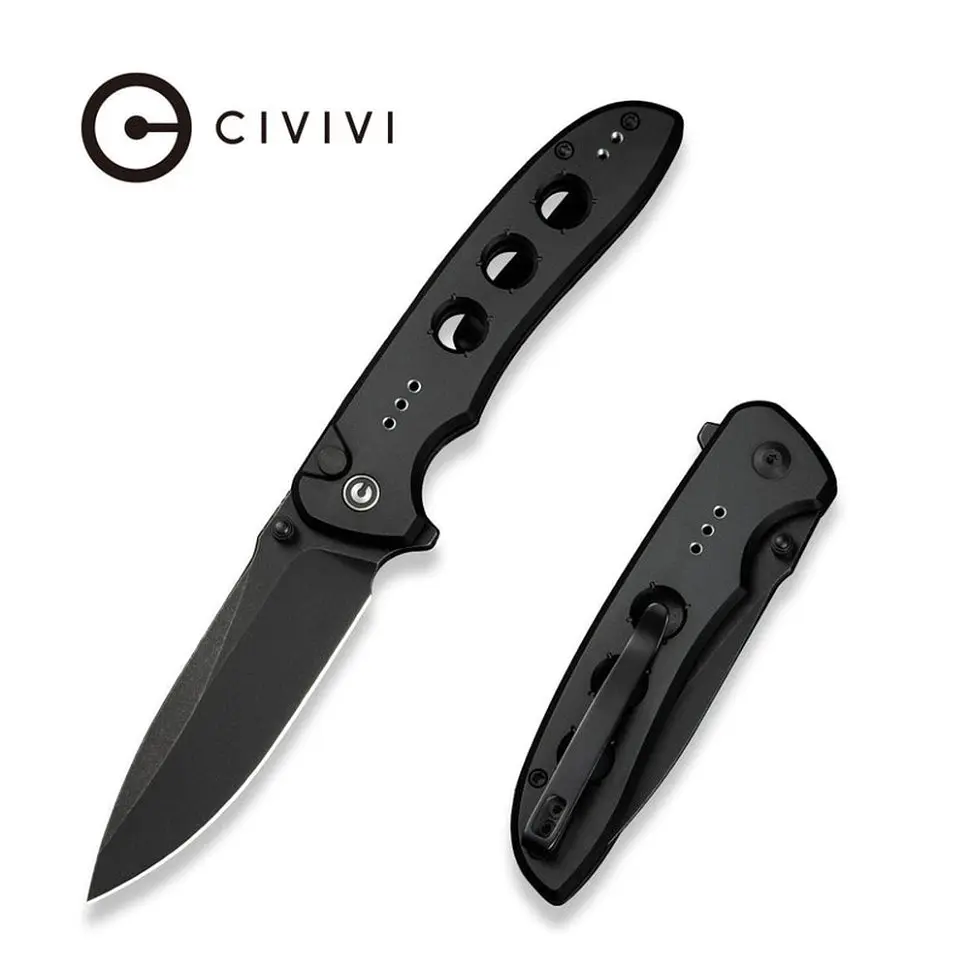 Ніж складаний туристичний Civivi Hyperpulse, (8.9 см) 14C28N/Aluminum чорний - фото 9