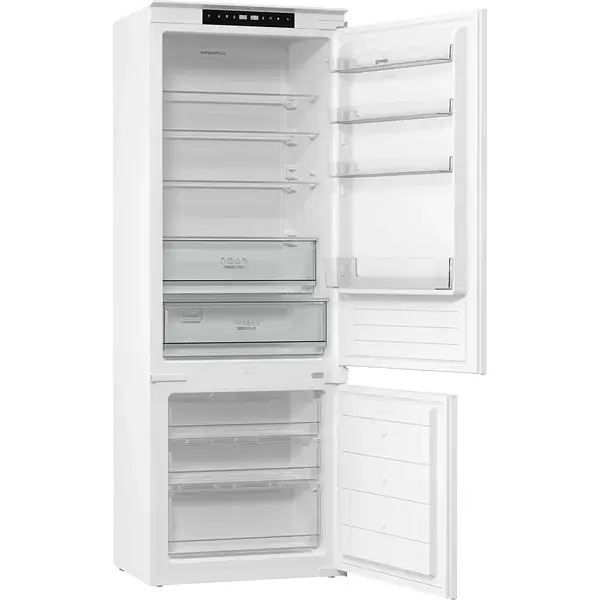 Холодильник Gorenje встроенныйный с нижн. мороз. 193.7x69x55 см 2 двери,341(84) л А++ NF+ белый диспл - фото 8