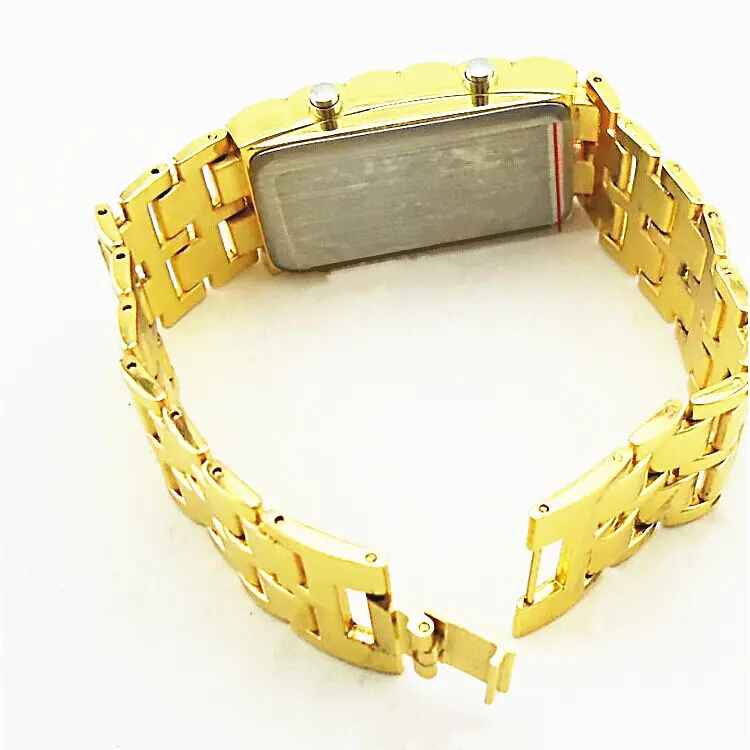 Годинник-браслет Iron Samurai Led Watch золотистий з червоними світлодіодами (IBW012YR) - фото 6