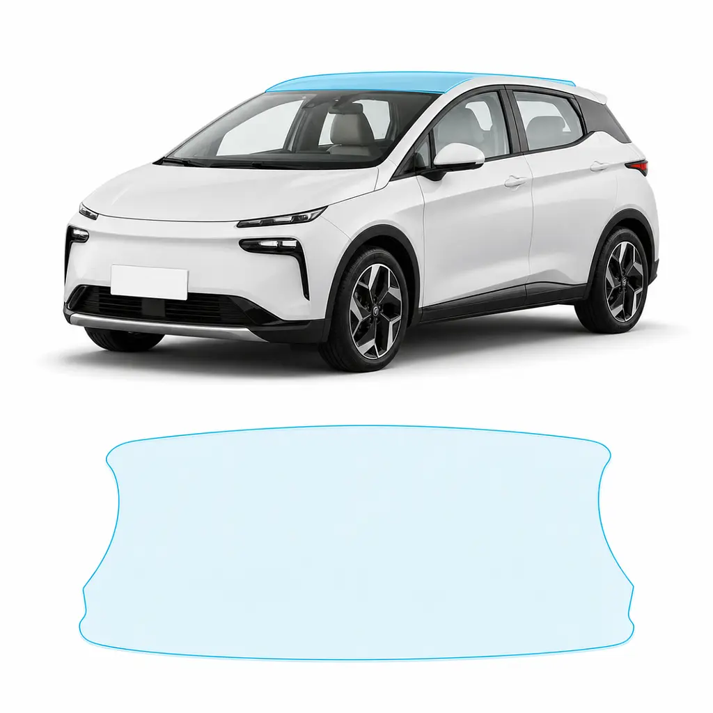 Антигравійна захисна бронеплівка за лекалами для BYD Dolphin I facelift 2025- зона даху