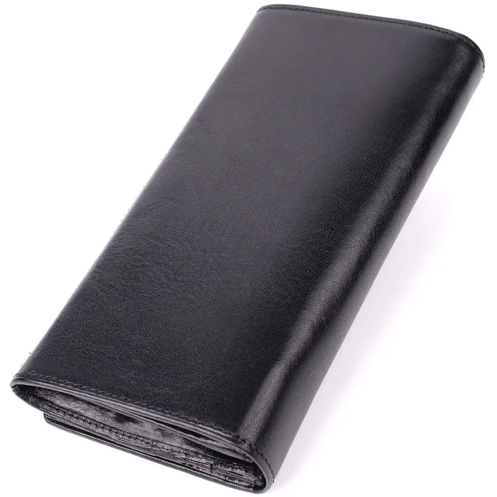 Жіночий місткий гаманець з натуральної шкіри Tony Perotti 20905_1 (3630 nero) чорний - фото 2
