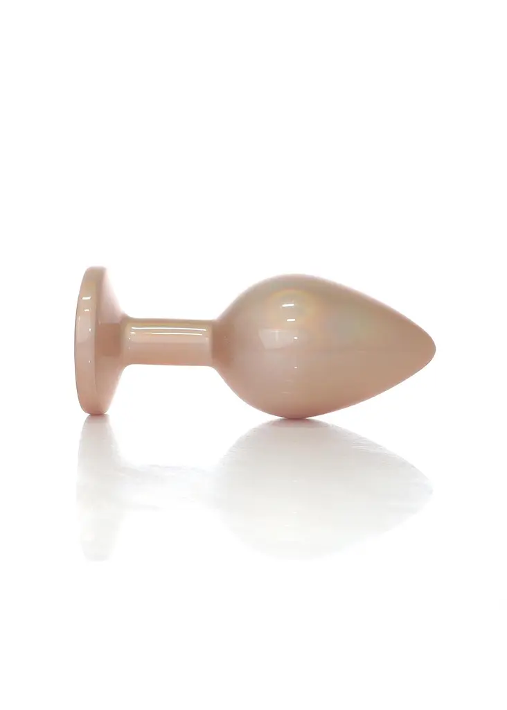 Анальна пробка - Jewellery Pearl Gold Plug Clear M - фото 2