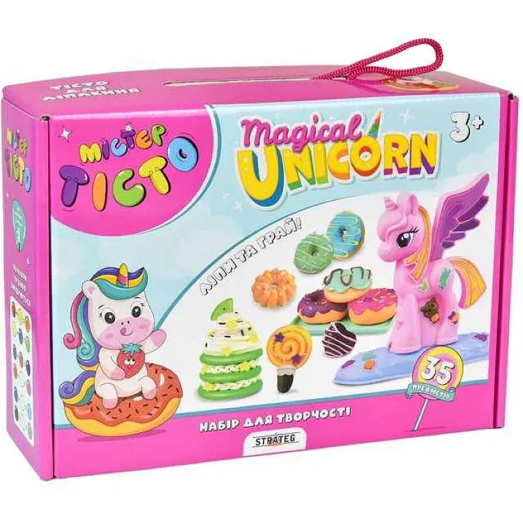 Набір для творчості STRATEG Містер тісто Magical Unicorn українською мовою 41021