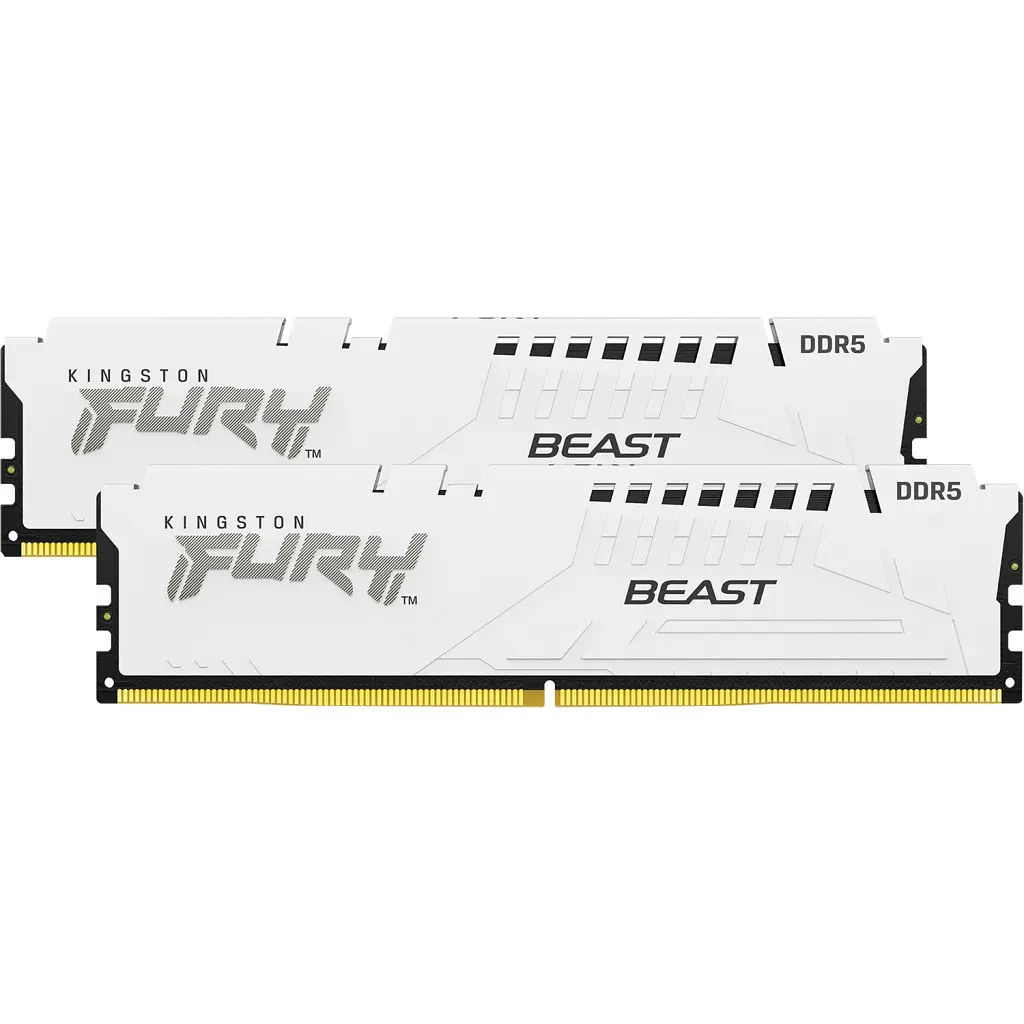 Модуль памяти для компьютера DDR5 32GB (2x16GB) 5600 MHz Beast White Kingston Fury (ex.HyperX) (KF556C36BWEK2-32) - фото 4