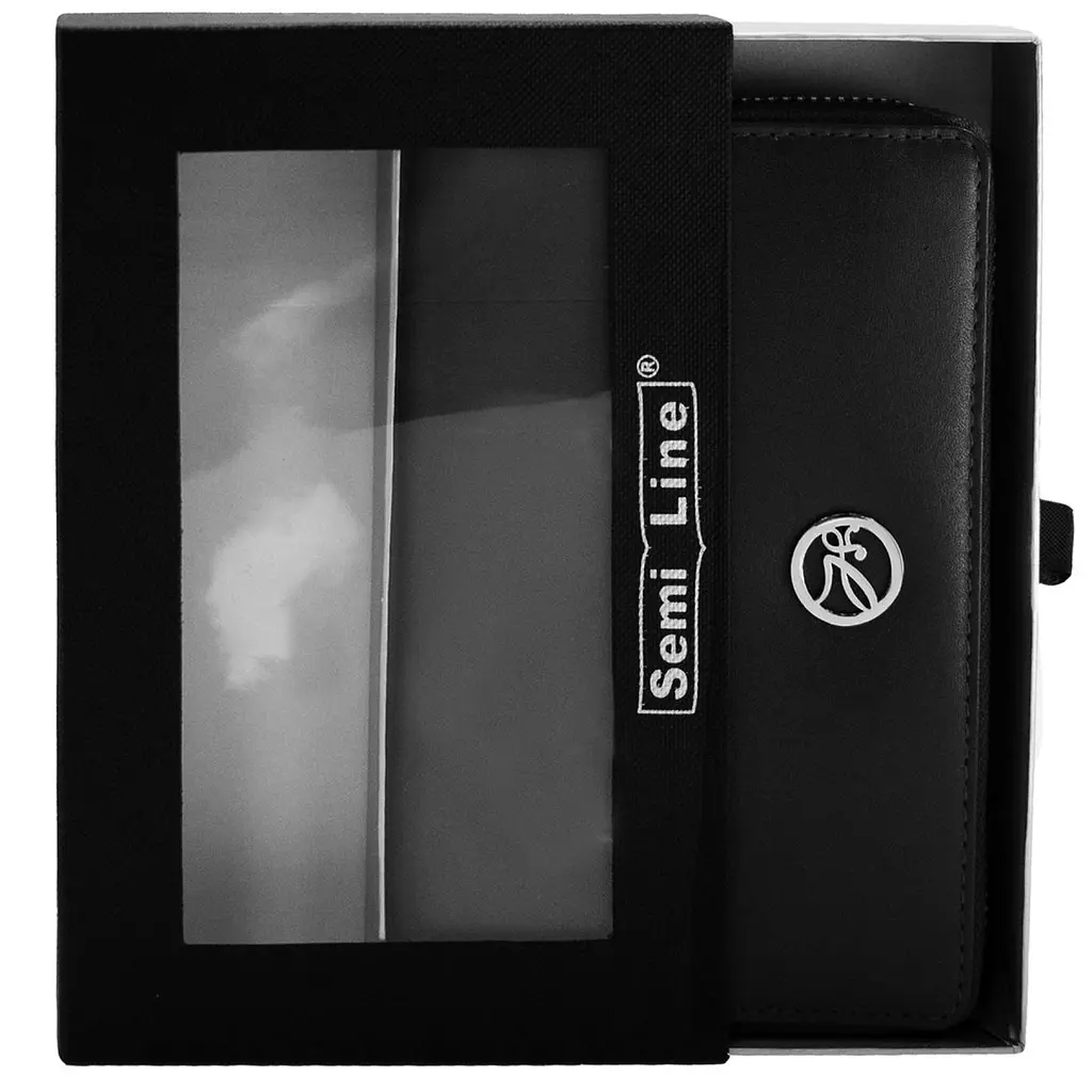 Гаманець жіночий шкіряний Semi Line RFID Black (P8271-0) - фото 3