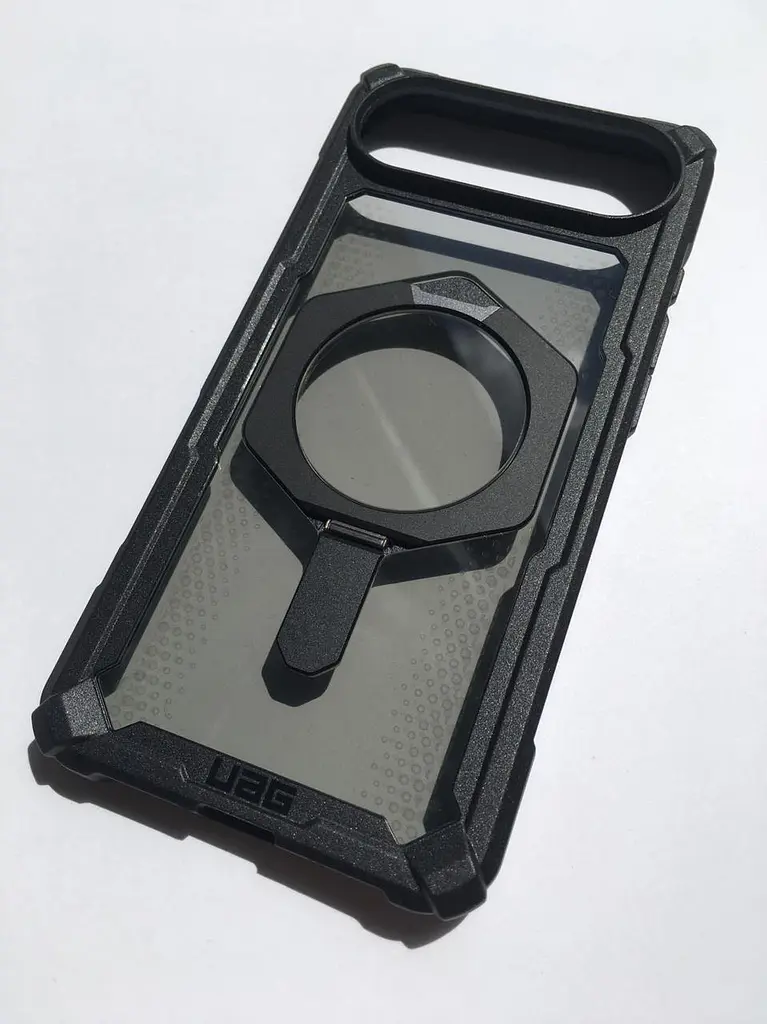 Оригінальний протиударний чохол для iPhone AIR UAG Plasma XTE MagSafe Black 114525114034 з підставкою - фото 7