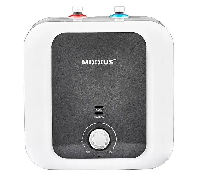 Водонагрівач Mixxus EWH-1215 Small Under під мийкою 15 л, 1500 Вт, "мокрий" ТЕН, вертикальний, квадратний, білий (WH0605)