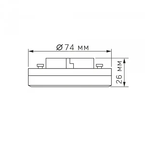 LED лампа VIDEX GX53 8W 4100K 220V - фото 6