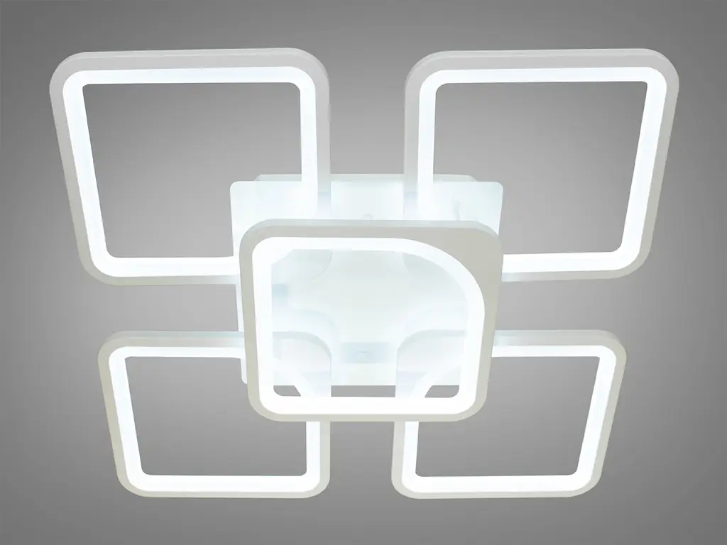 Світильник стельовий LED Diasha 8060/4+1WH 115W, білий, 57 см, сучасний стиль - фото 2