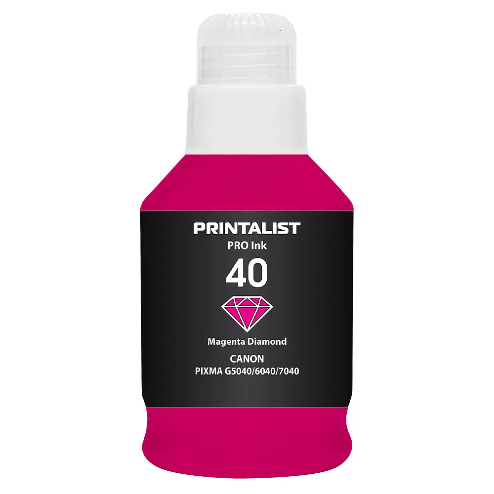 Чорнило PRINTALIST GI-40 для Canon G5040/G6040 190г Magenta водорозчинне (PL40M) - фото 6