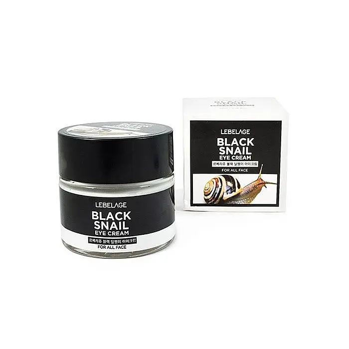 Крем для шкіри навколо очей Lebelage Black Snail Eye Cream з муцином чорного равлика 70 мл