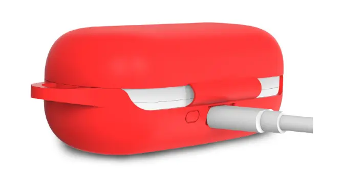 Чехол-накладка DK Silicone Candy Friendly с карабином для Honor FlyPods 3 (011399) (red) - фото 4