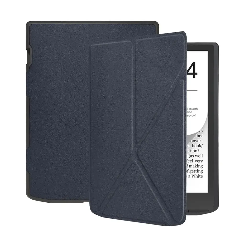 Чохол до електронної книги BeCover Ultra Slim Origami PocketBook 743G InkPad 4/InkPad Color 2/InkPad Color 3 (7.8") Deep Blue (713083) - фото 3