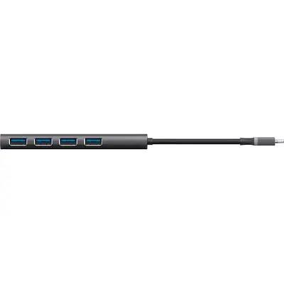 Концентратор Halyx Type-C to 4-Port USB-A 3.2 Grey Trust (24948_TRUST) - фото 2