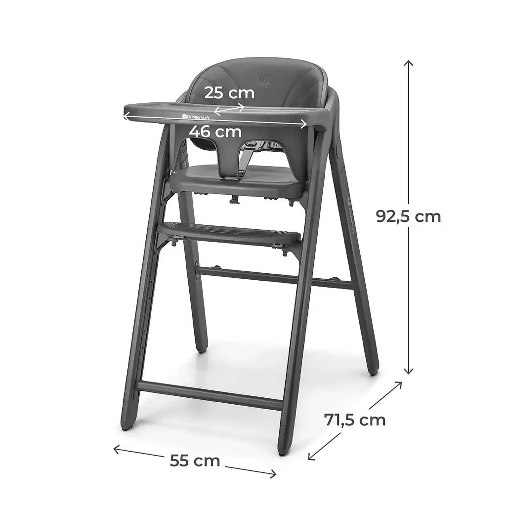 Стільчик для годування Kinderkraft Tino Grey (KHTINO00GRY0000) - фото 7