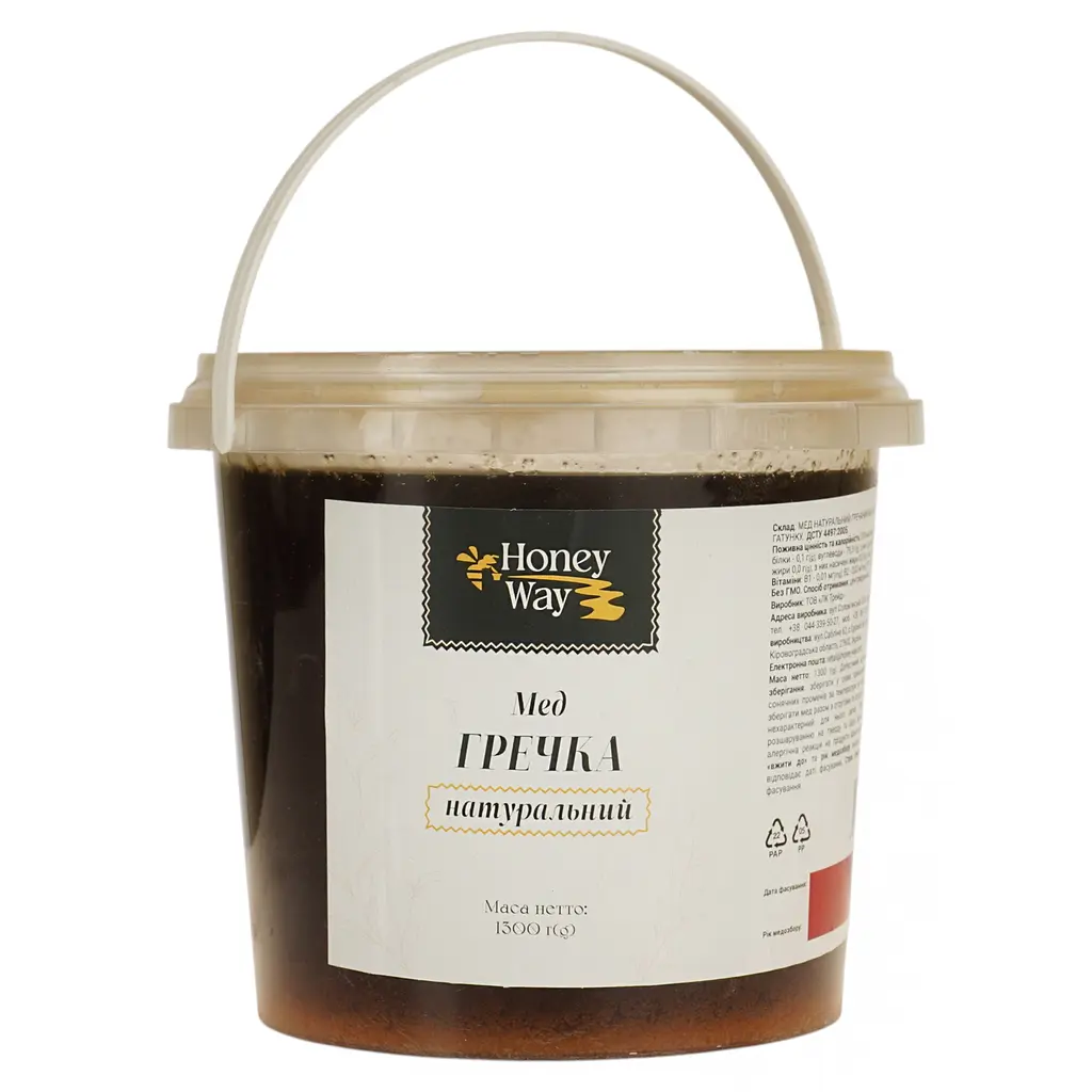 Мед гречаний Honey Way 1.3 кг - фото 2