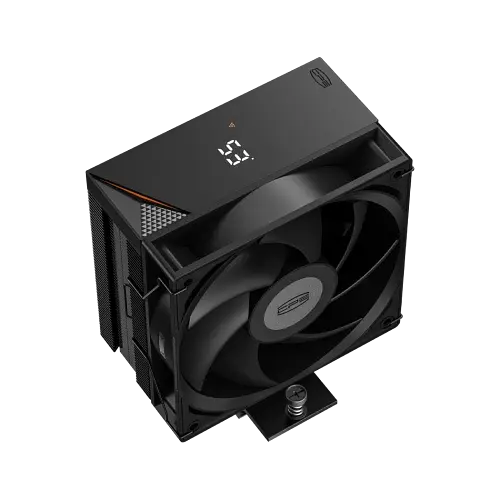 Кулер для процесора PcCooler RT400 Digital, Black, алюміній/мідь, 1x120 мм, для Intel 1851/1700/1200/115x, AMD AM5/AM4, цифровий LED екран, висота 152 мм, до 235 Вт (RT400-BKNWYL-GL) - фото 2