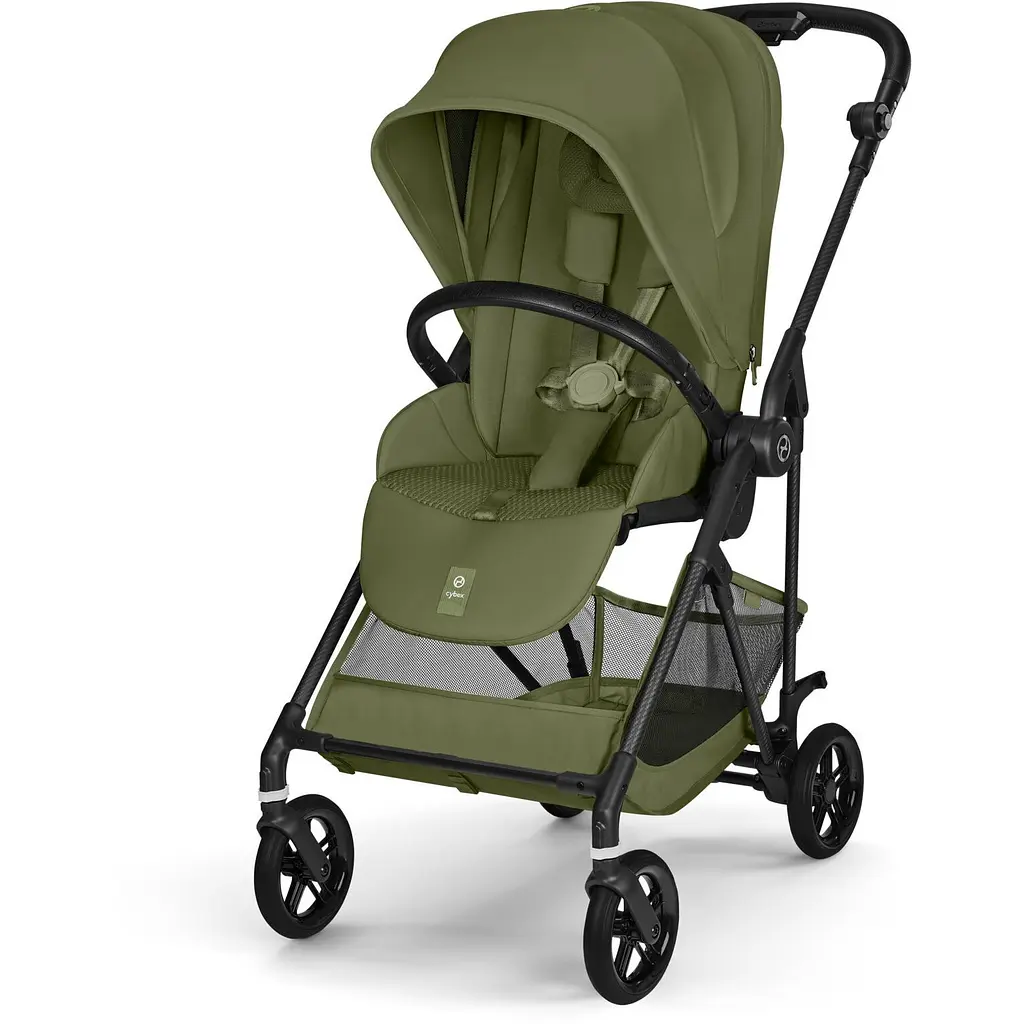 Коляска Melio Carbon Moss Green (з бампером)