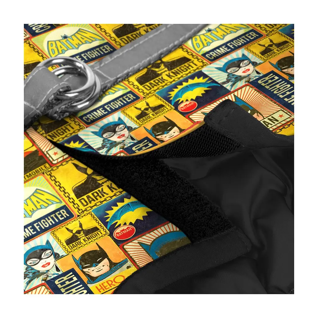Шлея для собак WAUDOG Clothes з QR паспортом "Бетмен вінтаж" S2 (1012-4004) - фото 3
