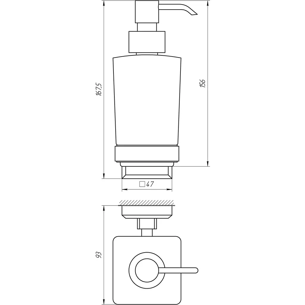 Диспенсер для рідкого мила Topaz TKB 9933A-BL  - фото 3