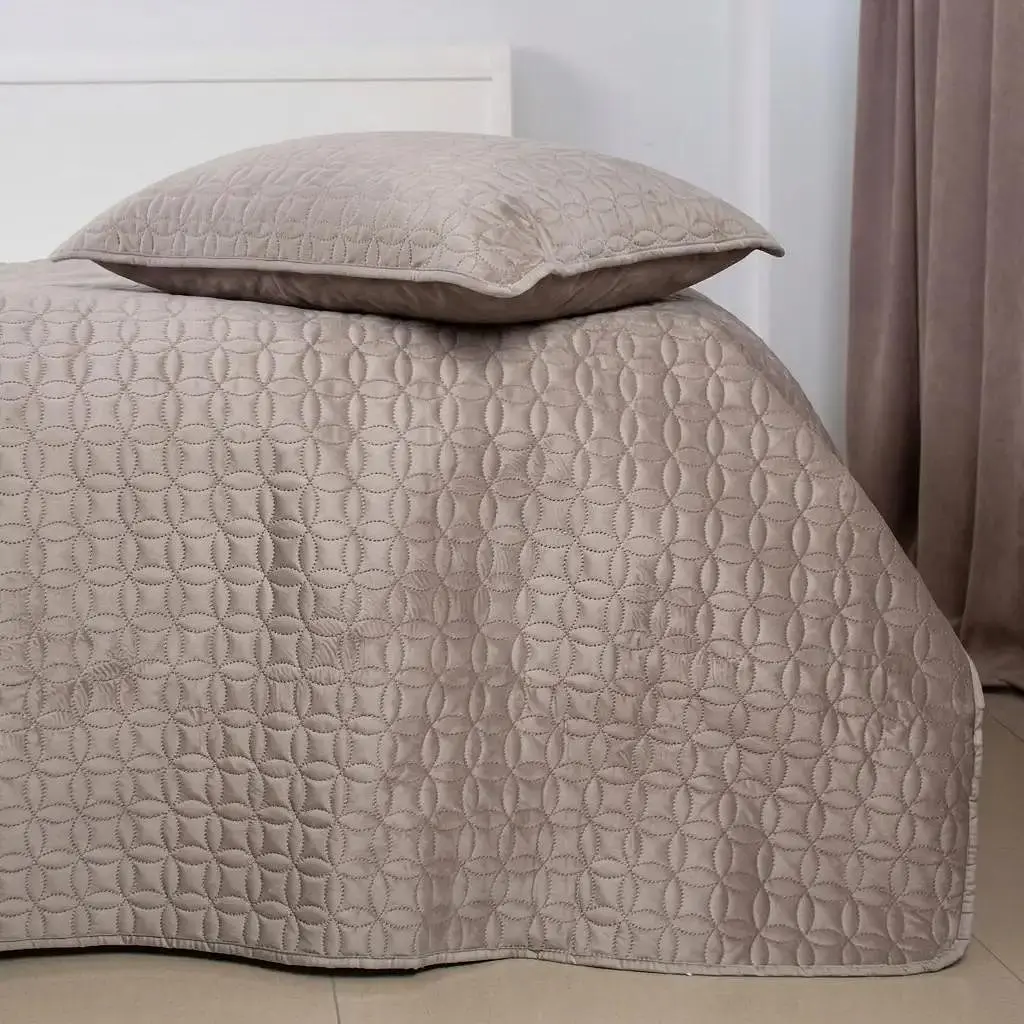 Покривало ТЕП Velour Мозаїка 220x240 см пісочний (4-00517_36194) - фото 4