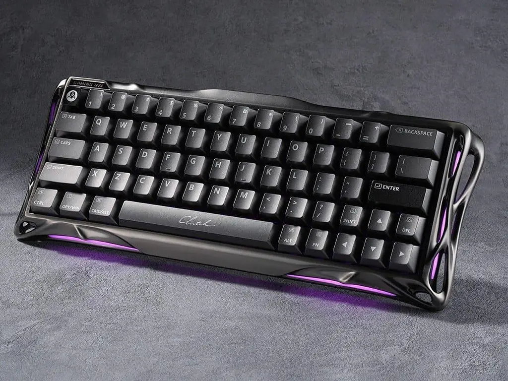Клавиатура GravaStar Mercury V60 Pro 60 keys Blackcore 8K USB-A RGB Interstellar Silver (GSV60PRO_XTAL_BLK) - фото 8