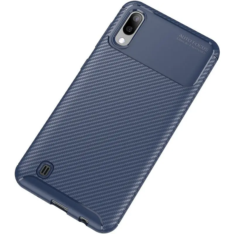 Чохол-накладка Toto TPU Carbon Fiber 1.5 mm Case Samsung Galaxy M10 Dark Blue - фото 2