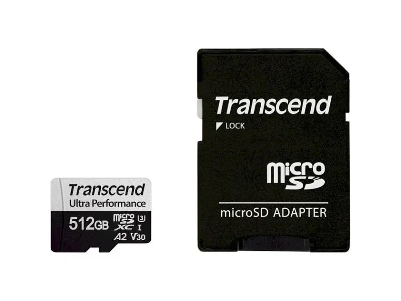 Карта пам'яті Transcend microSDXC Class 10 UHS-I (U3) + SD-adapter 512 GB (TS512GUSD340S)