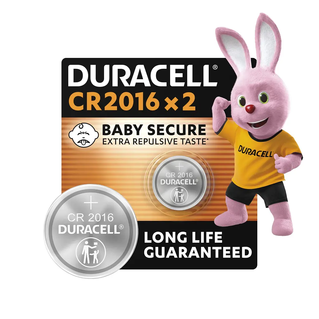 Батарейка Duracell CR 2016 / DL 2016 * 2 (5007667/5010969/5014810) - фото 2