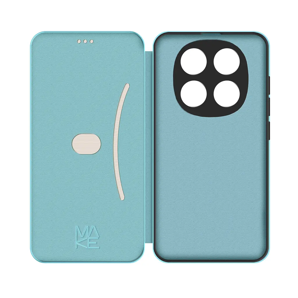 Чохол-книжка MAKE Xiaomi Redmi Note 14 Pro 5G/Poco X7 Flip Coral Green - фото 4