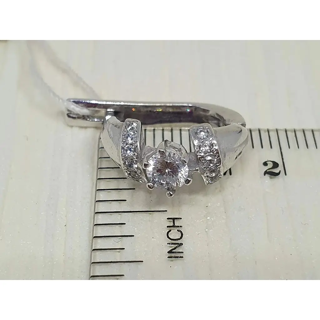 Срібні сережки Агні з фіанітами. 2203Р-CZ ПИКАССО - фото 5