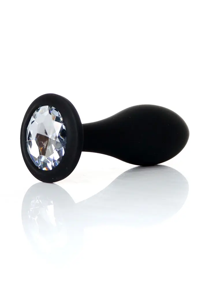 Анальна пробка силіконова Jewellery Plug Clear - L Boss Series 64-00154 100352
